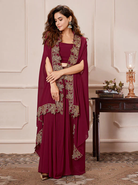 Maroon Majesty 3 Piece Set