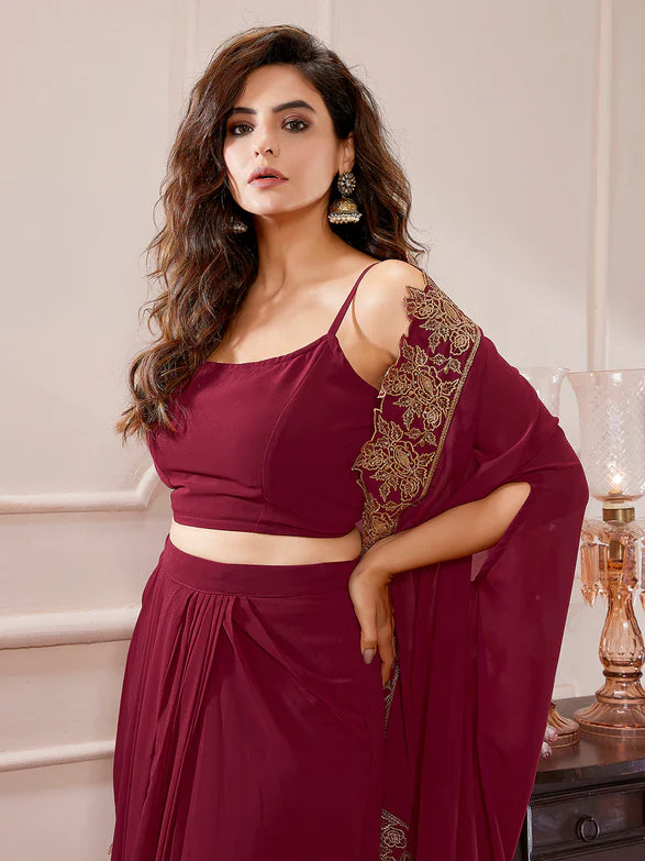 Maroon Majesty 3 Piece Set