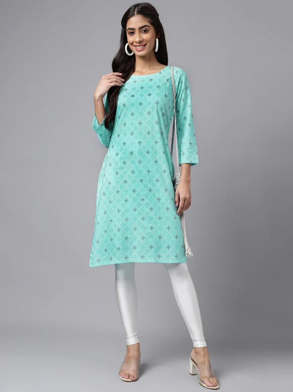 Light Blue Bandhani Kurta