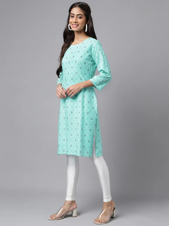 Light Blue Bandhani Kurta