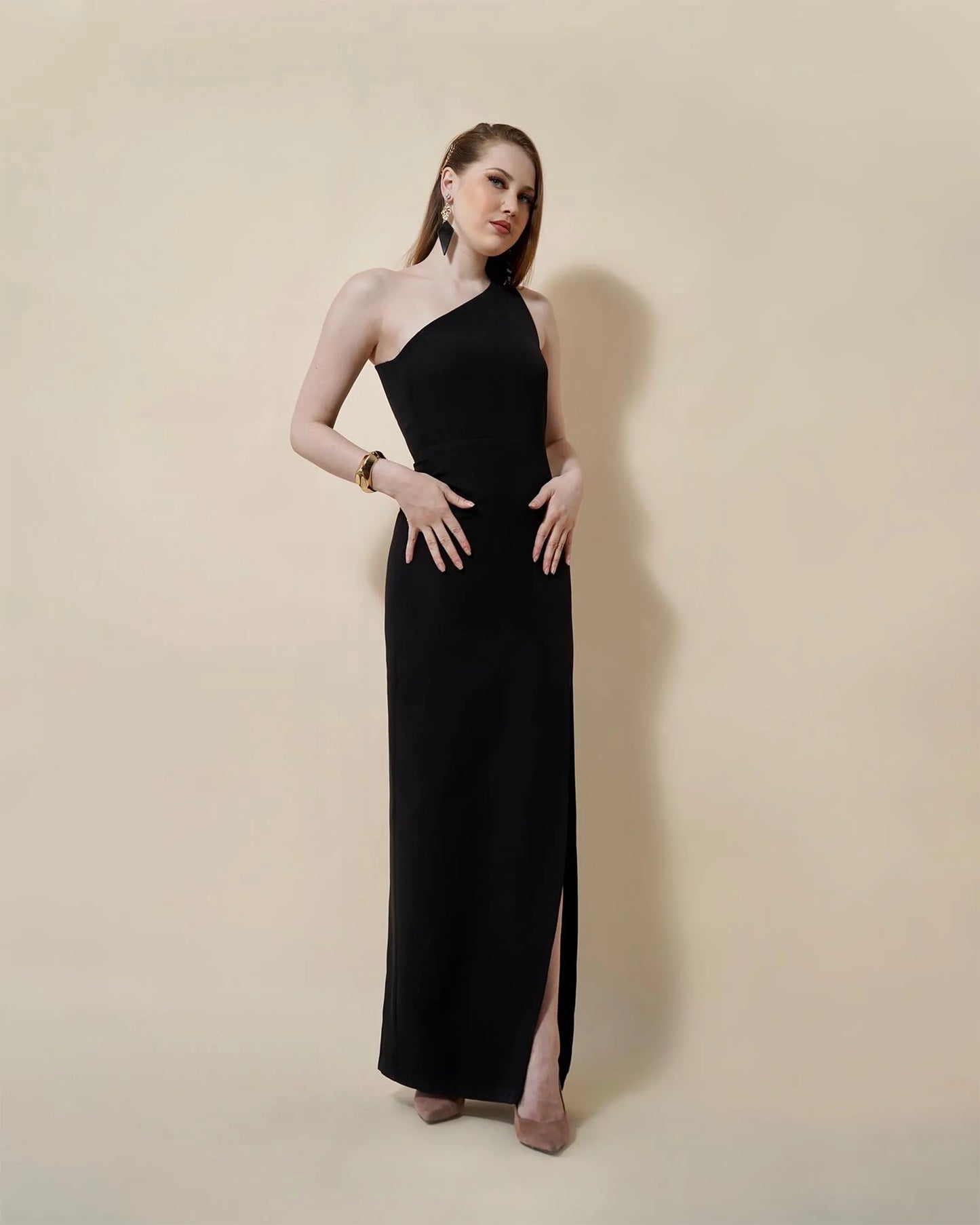 Kyle One Shoulder Long Gown