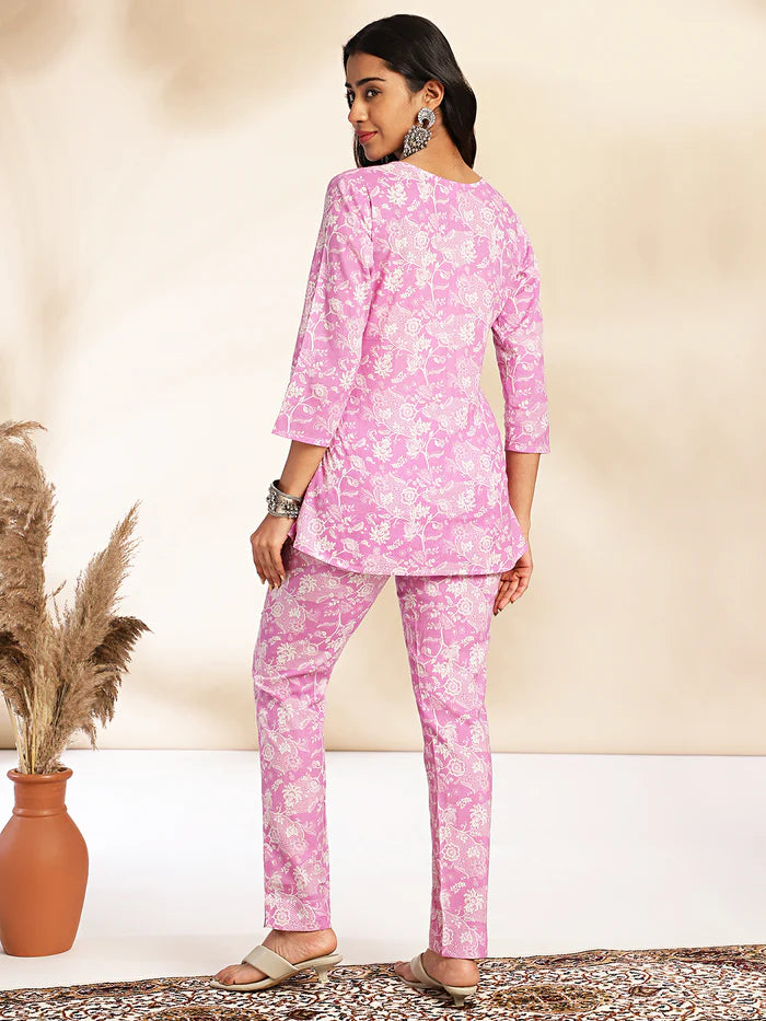 Pink Floral Co-ord Set