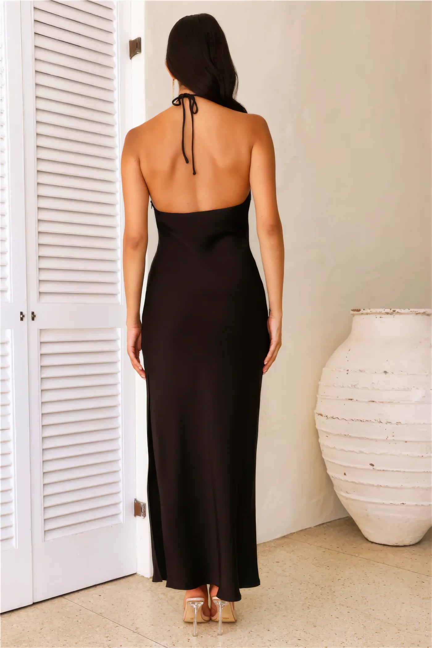 Victoria Halter Neck Maxi Dress